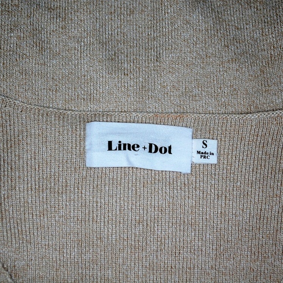 Line & Dot Vivi Sweater Knit V-Neck Crop Cuffed - Picture 5 of 7